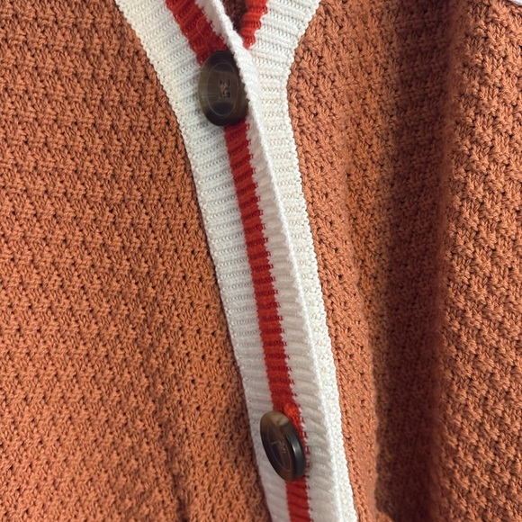 Aerie Oversized Varsity Cardigan Sweater 06 Embroidery Size Small - Picture 9 of 9